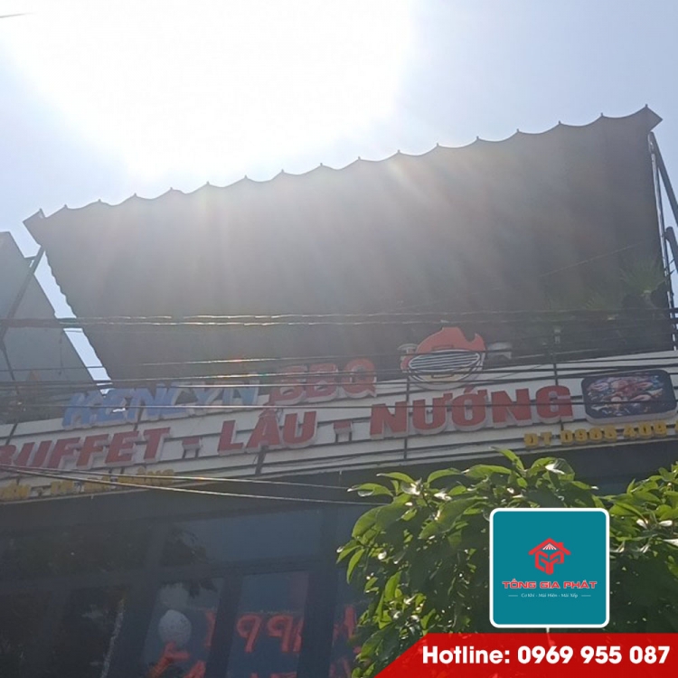 Mái xếp Quán Buffet đường Ngô quyền